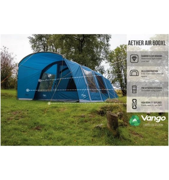 Vango Aether Air 600XL Airbeam Tent 2022 6 Vango Aether Air 600XL Airbeam Tent 2022 - Image 4
