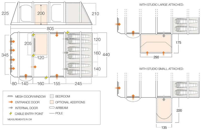 Vango Anantara IV Air 650XL Airbeam Tent 2023 4 Vango Anantara IV Air 650XL Airbeam Tent 2023 - Image 2