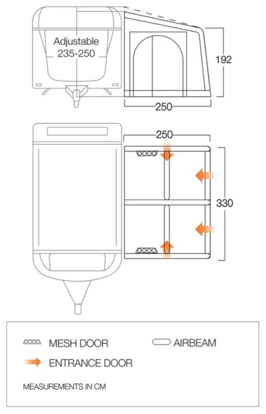 Vango Balletto Air 330 ProShield Awning 2023 4 Vango Balletto Air 330 ProShield Awning 2023 - Image 2