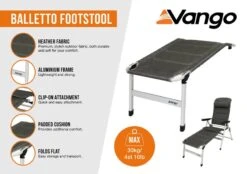 Vango Balletto Footrest -Vango balletto footrest infographic