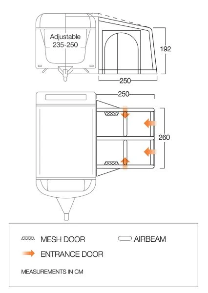 Vango Balletto Air 260 ProShield Awning 2023 4 Vango Balletto Air 260 ProShield Awning 2023 - Image 2