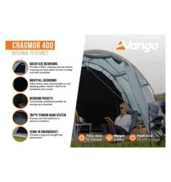 Vango Cragmor 400 (Poled) Tent 2023 -Vango cragmor 400 image 4