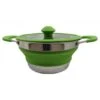 Vango Cuisine 1.5L Casserole Pot - Green -Vango cuisine 15l non stick casserole 1