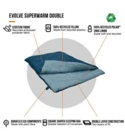Vango Evolve Superwarm Sleeping Bag - Double -Vango evolve superwarm double 3 1 1
