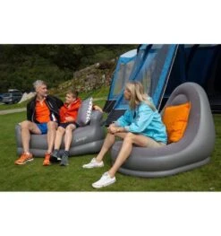 Vango Inflatable Flocked Sofa - Grey 9 Vango Inflatable Flocked Sofa - Grey -Vango inflatable sofa