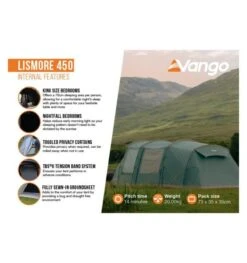 Vango Lismore 450 (Poled) Tent 2023 (Incl. Footprint) 16 Vango Lismore 450 (Poled) Tent 2023 (Incl. Footprint) -Vango lismore 450 image 4