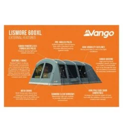 Vango Lismore 600XL (Poled) Tent 2023 (Incl. Footprint) -Vango lismore 600xl image 3