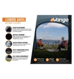 Vango Lismore 600XL (Poled) Tent 2023 (Incl. Footprint) -Vango lismore 600xl image 4