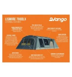 Vango Lismore 700DLX (Poled) Tent 2023 (Incl. Footprint) 9 Vango Lismore 700DLX (Poled) Tent 2023 (Incl. Footprint) -Vango lismore 700dlx image 3