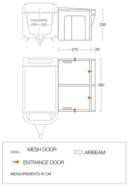 Vango Riviera Air 390 All Season Awning 2023 4 Vango Riviera Air 390 All Season Awning 2023 - Image 2