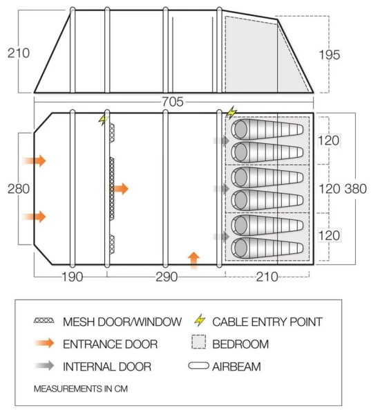 Vango Stargrove II 600XL Tent 2022 4 Vango Stargrove II 600XL Tent 2022 - Image 2